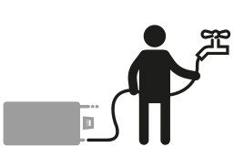 FreeGO - Verbinden Sie es mit einem Wasserhahn