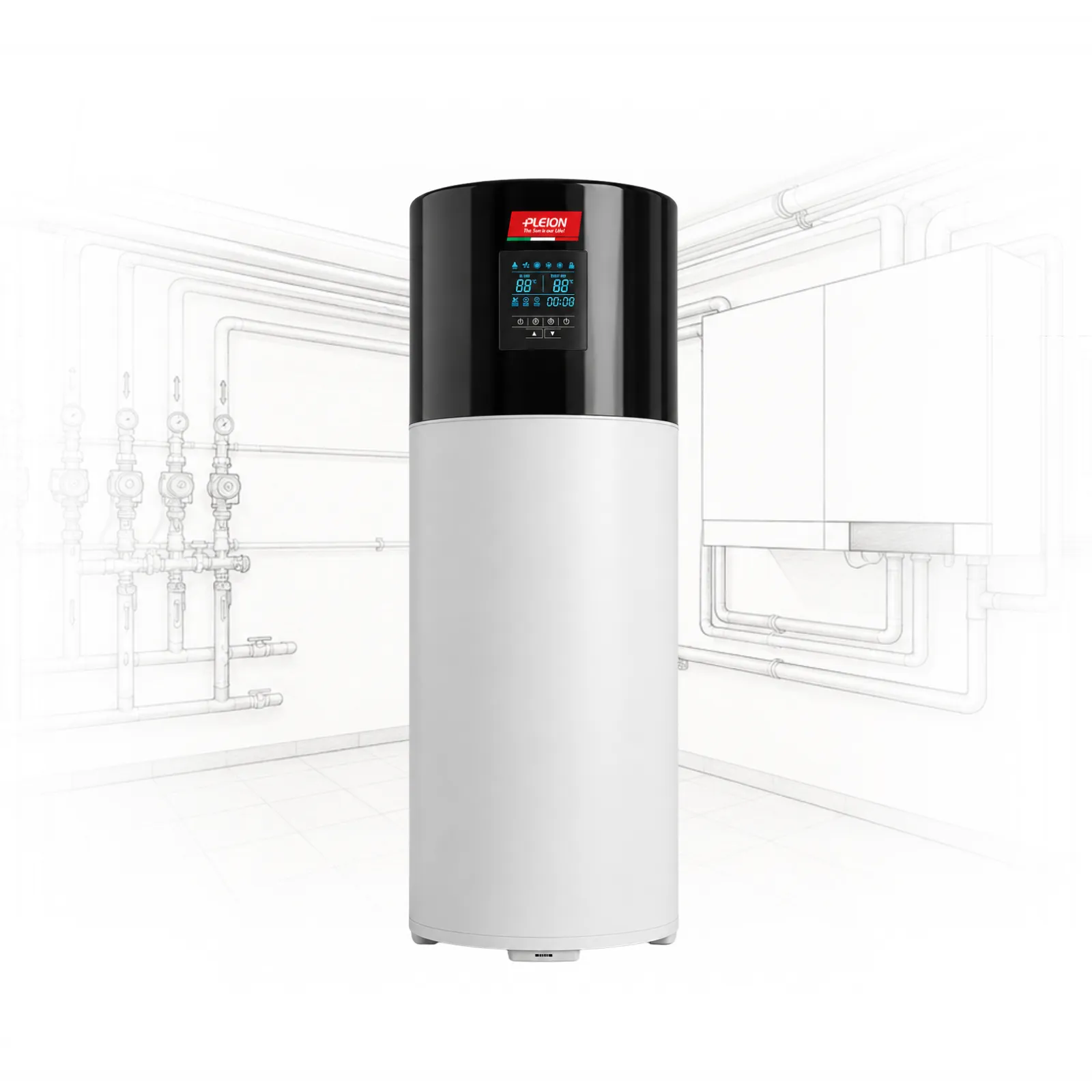 VJET - Pleion Bollitore per ACS a Pompa di Calore Wifi V-JET