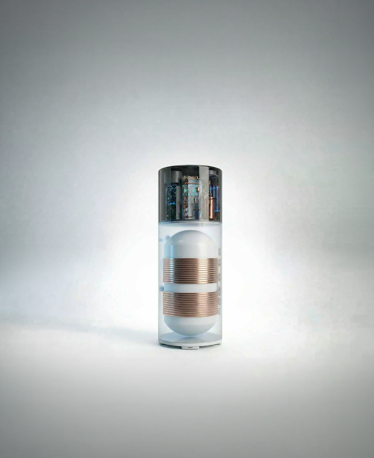 fig_image_21_338 - Pleion Cylindrical device with a transparent body revealing copper coil windings and circuitry at the top.